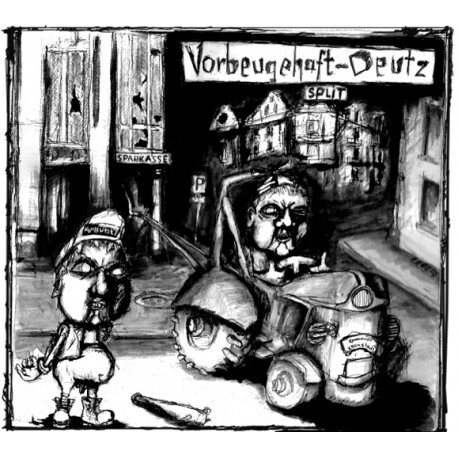 Deutz / Vorbeugehaft - Split (LP)   (rotes Vinyl)
